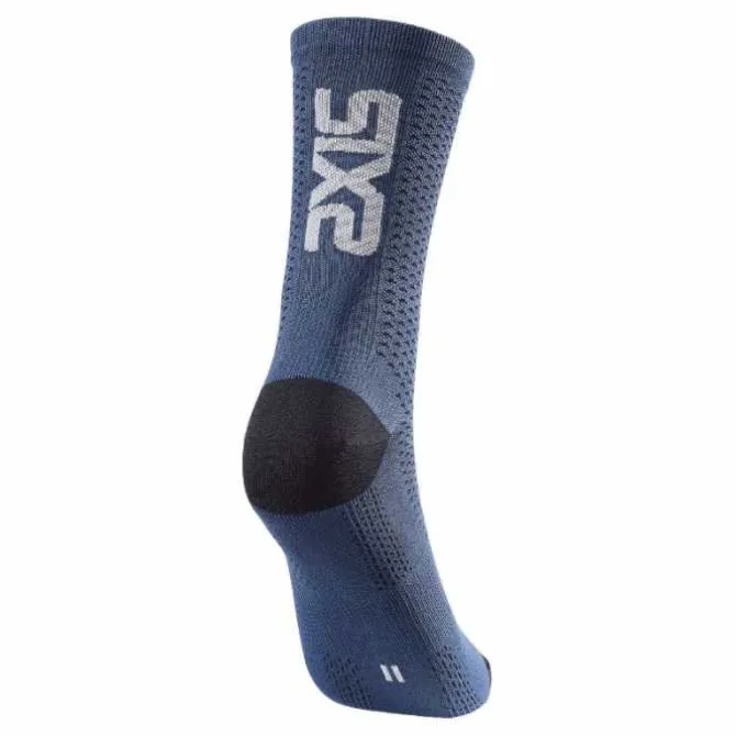 Calza Leggera Sixs SHORT LOGO V2 corta Nero Avio