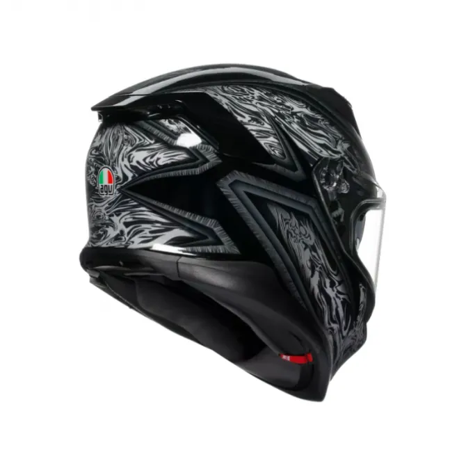 Casco AGV K7 Damascus nero argento