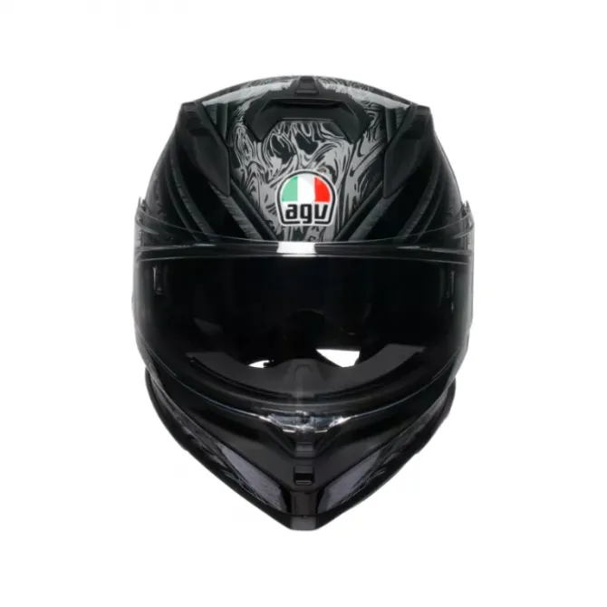 Casco AGV K7 Damascus nero argento