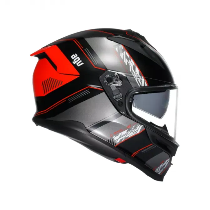 Casco AGV K7 Kyber nero opaco rosso