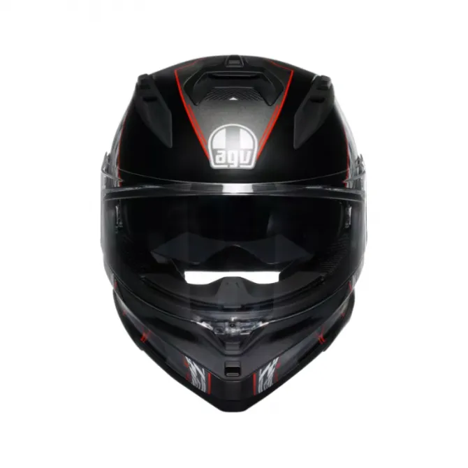 Casco AGV K7 Kyber nero opaco rosso