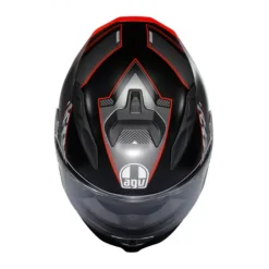 Casco AGV K7 Kyber nero opaco rosso