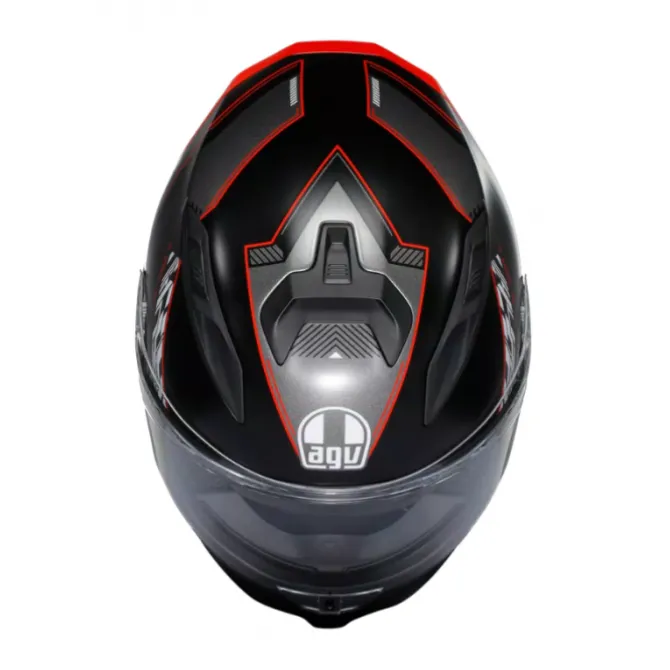 Casco AGV K7 Kyber nero opaco rosso