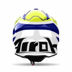 Casco Airoh Aviator Ace 2 Ground Giallo Blu