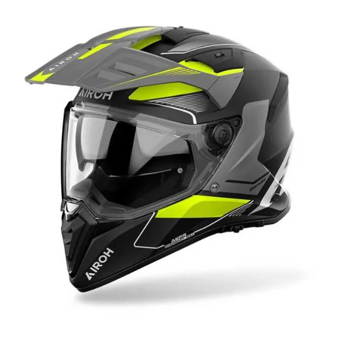 Casco Airoh Bandit Tune Nero Opaco Giallo