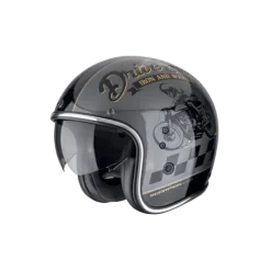 Casco Belfast Evo Drive Fast argento nero oro
