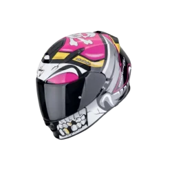 Casco Exo 491 Pirate rosa nero bianco