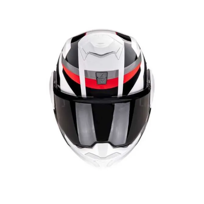 Casco Exo Tech Evo Pro Acuti Bianco Rosso Grigio