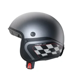 Casco Freeride X Daytona 09 grigio metallizzato nero bianco