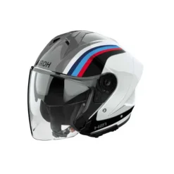 Casco H21 Arrow Bianco Blu Grigio