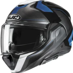 Casco HJC F100 Bios MC2 blu nero grigio