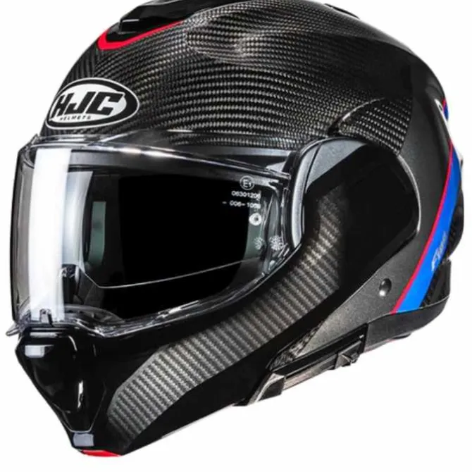 Casco HJC F100 Stan Carbonio Blu MC21