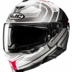 Casco I71 Viz MC1SF Grigio Bianco Rosso Opaco