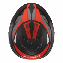 Casco LS2 FF818 Storm III Komai Nero Opaco Grigio Rosso