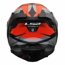 Casco LS2 FF818 Storm III Komai Nero Opaco Grigio Rosso