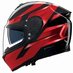 Casco N80-8 Classico N-Com Fervo Rosso Nero