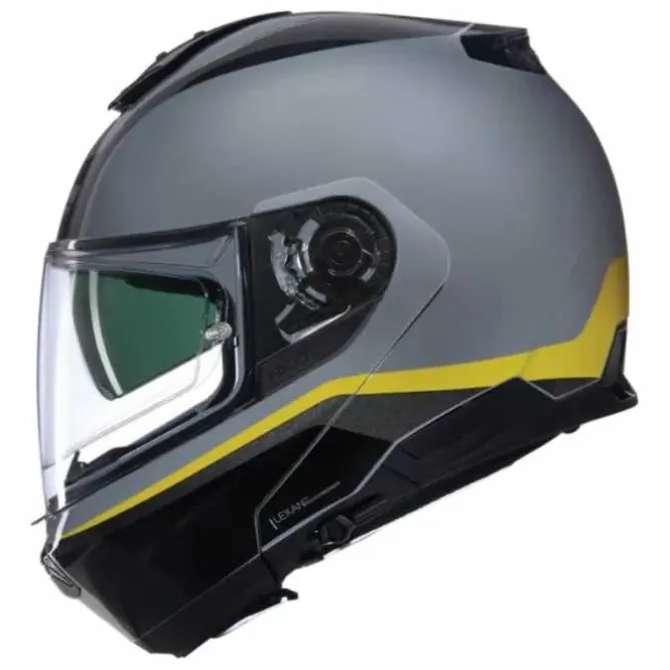 Casco N100-6 Incognito N-com Grigio Giallo