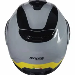 Casco N100-6 Incognito N-com Grigio Giallo