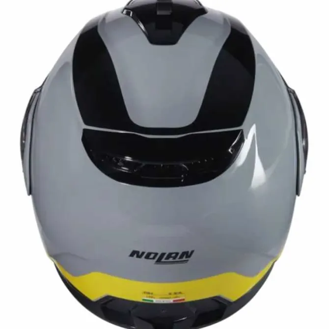 Casco N100-6 Incognito N-com Grigio Giallo