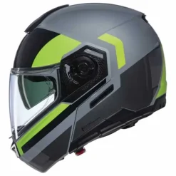 Casco N90-3 06 Roboto N-com Grigio Giallo