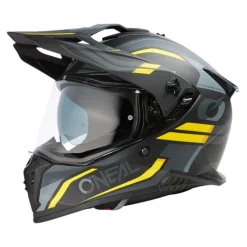 Casco O'Neal A-SRS Spike V25 Nero Opaco Giallo
