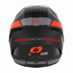 Casco O'neal 3Srs Vision V24 Nero Opaco Rosso Fluo