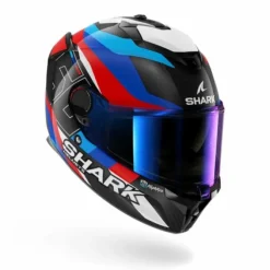 Casco Spartan GT Pro Carbon Guintoli Bianco Rosso Blu