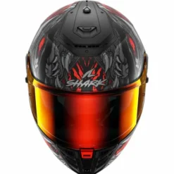 Casco Spartan RS Shaytan Nero Grigio Rosso Opaco
