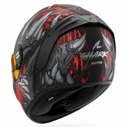 Casco Spartan RS Shaytan Nero Grigio Rosso Opaco