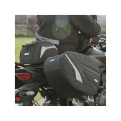 Coppia Borse Laterali EASY10 espandibili 27 lt. Nero