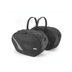 Coppia Borse Laterali EASY10 espandibili 27 lt. Nero