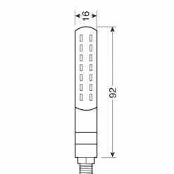 Frecce a Led "Line-Sq" Rear Nere