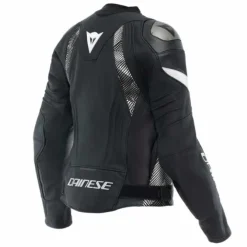 Giubbotto Avro 5 Lady Pelle Nero Bianco