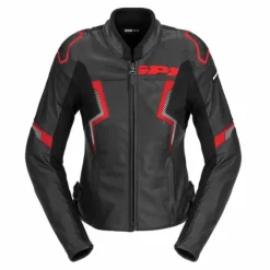 Giubbotto Evorider 3 Lady pelle Nero Rosso