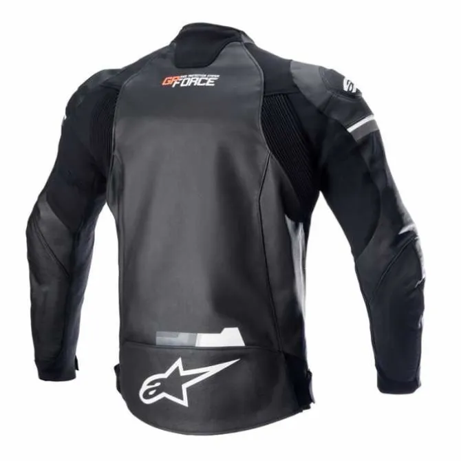 Giubbotto GP Force pelle Nero Bianco
