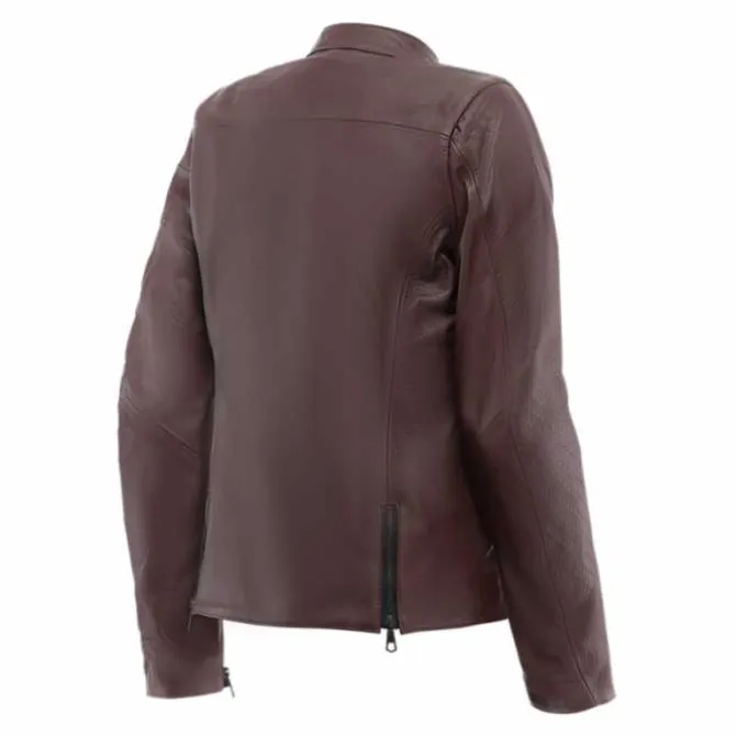 Giubbotto Itinere Lady Pelle Bordeaux