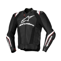 Giubbotto Missile V3 Ignition Pelle Nero Bianco