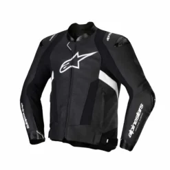 Giubbotto Missile V3 Pelle Nero Bianco