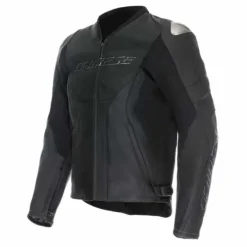 Giubbotto Racing 5 Pelle Traforato Nero