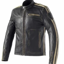 Giubbotto Rebel 2 Pelle Nero Lavato