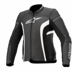 Giubbotto Stella Kira V2 Pelle Nero Bianco