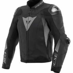 Giubbotto Super Speed 4 Pelle Nero Grigio