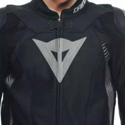 Giubbotto Super Speed 4 Pelle Nero Grigio