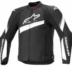 Giubbotto T-GP Plus R V4 tex Nero Bianco