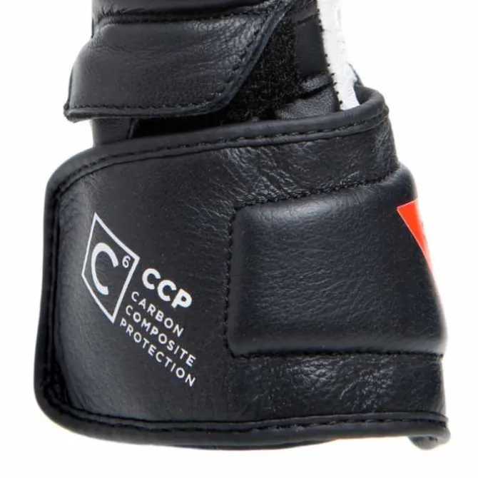 Guanto Carbon 4 Long Lady Nero Bianco Rosso Fluo