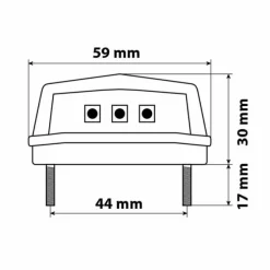 Luce Targa 3 Led SMD Bianca