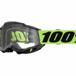 Maschera Accuri 2 Giallo Fluo Lente Trasparente