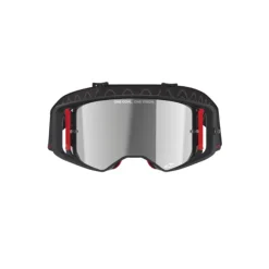 Maschera Alpinestars Supertech Corp Nero Rosso Lente Argento