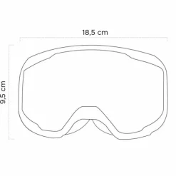 Maschera Ethen 06 Basic Rosso Lente trasparente