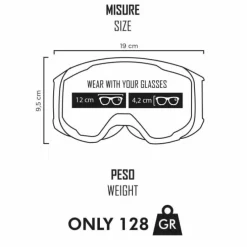 Maschera Ethen 06 Evolution Nero Blu Lente Rossa